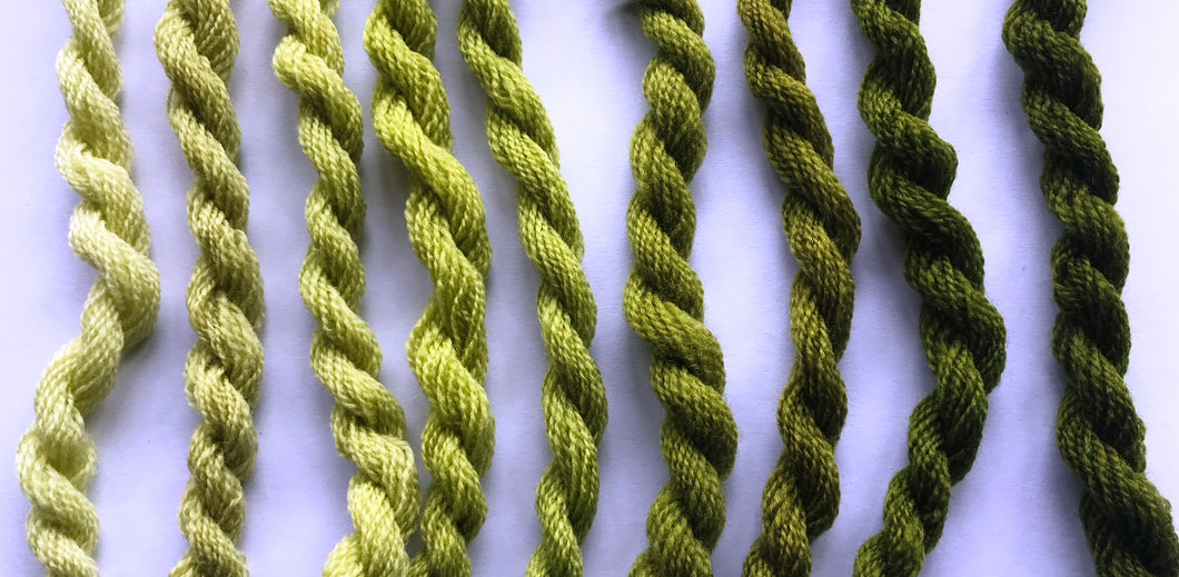 Heathway Milano Crewel Wool - Leaf Green (H0440)